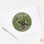 Forest Moss Magic Dragon Ronde Sticker (Envelop)