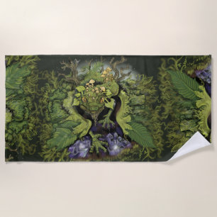 Forest Moss Magic Dragon Strandlaken