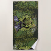 Forest Moss Magic Dragon Strandlaken (Voorkant)