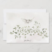 Forest Mountain Greenery Rustic Save the Date Kaart (Achterkant)