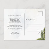 Forest Mountain Onze nieuwe nek van de Bossen Bewe Aankondigingskaart (Achterkant)