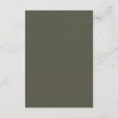 Forest Mountain Trouwtijdlijn Orde der Evenementen Informatiekaartje (Achterkant)