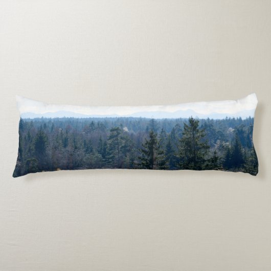 Forest Mountain Uitzicht #1 #cabin #decor #wall #a Lichaamskussen (Voorkant)