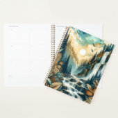 Forest Mountain Waterval Boho Natuur Patroon Planner (Display)