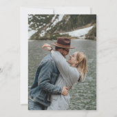 Forest Mountain Wedding Save the Date Kaart (Achterkant)