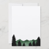 Forest Mountains Bridal Shower Uitnodiging (Achterkant)