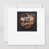 Forest mushroom and gnome clock birthday card kaart (Achterkant)