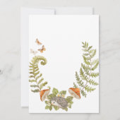 Forest Mushroom Baby shower Invitation Kaart (Achterkant)