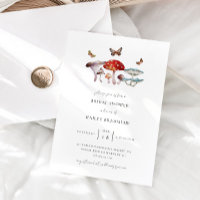 Forest Mushroom Bridal Shower Uitnodiging