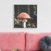 Forest Mushroom Canvas Afdruk (Insitu (Woonkamer))