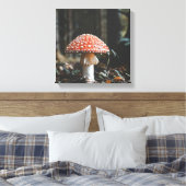 Forest Mushroom Canvas Afdruk (Insitu (Slaapkamer))