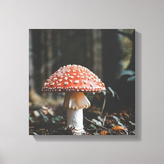 Forest Mushroom Canvas Afdruk (Voorkant)