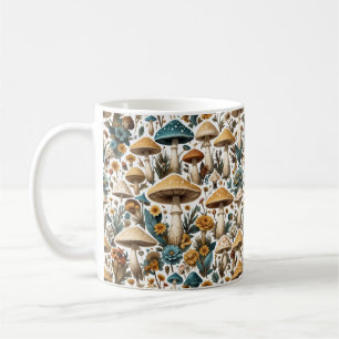 Forest Mushroom Cottage Core Mok, Keramische Padde Koffiemok