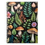 Forest Mushroom Woodland Varens Art Notitieboek (Voorkant)