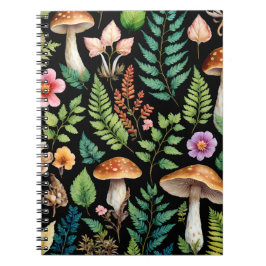Forest Mushroom Woodland Varens Art Notitieboek
