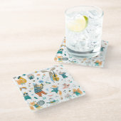 Forest Music Band Glazen Onderzetter (Schuin)