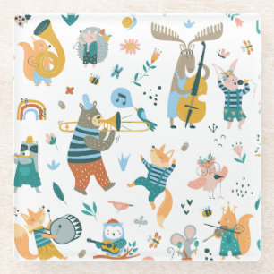 Forest Music Band Glazen Onderzetter