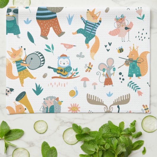 Forest Music Band Theedoek (Gevouwen)