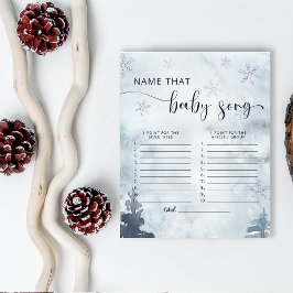 Forest Name dat baby shower game