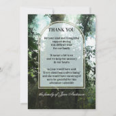 Forest Natuur Foto Sympathie Bedankt kaarten (Achterkant)
