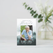 Forest Natuur Funeral Memorial gebedskaart Visitekaartje (Staand voorkant)