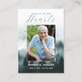 Forest Natuur Funeral Memorial gebedskaart Visitekaartje (Voorkant)