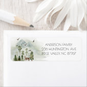 Forest Neck of the Bossen New Address Label (Insitu)