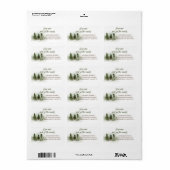Forest Neck of the Bossen New Address Label (Full Sheet)