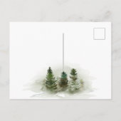 Forest New Neck van de Bossen Bewegende Aankondigi Aankondigingskaart (Achterkant)