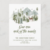 Forest New Neck van de Bossen Bewegende Aankondigi Aankondigingskaart (Voorkant)