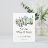 Forest New Neck van de Bossen Bewegende Aankondigi Aankondigingskaart (Staand voorkant)