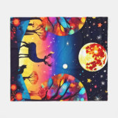 Forest Night Glow Fleece Deken (Voorkant (Horizontaal))