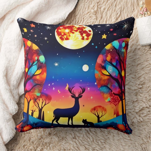 Forest Night Glow Kussen (Deken)