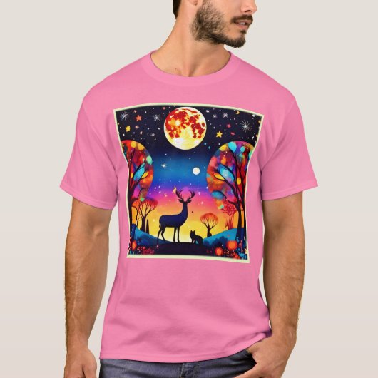Forest Night Glow T-shirt (Voorkant)