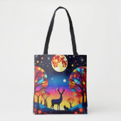 Forest Night Glow Tote Bag (Voorkant)