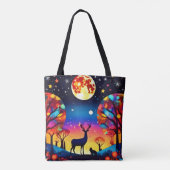 Forest Night Glow Tote Bag (Achterkant)