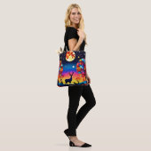 Forest Night Glow Tote Bag (Op model)