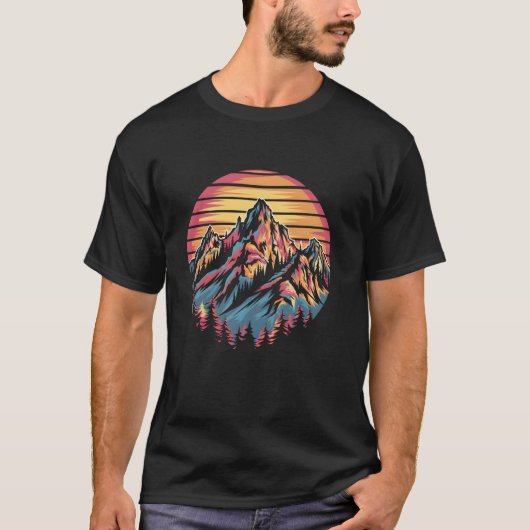 Forest Night Scene met volle maan T-shirt (Voorkant)