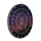 Forest Night Sky Nature with Starry Woodland Scene Dartbord (Voorkant Links)