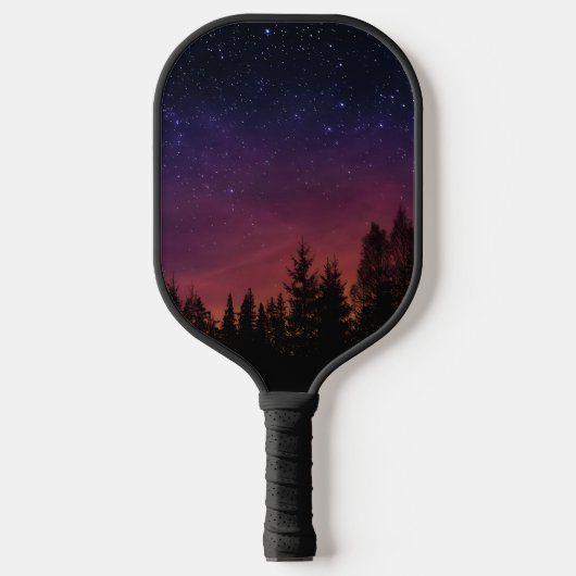 Forest Night Sky Nature with Starry Woodland Scene Pickleball Paddle (Voorkant)