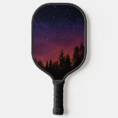 Forest Night Sky Nature with Starry Woodland Scene Pickleball Paddle (Achterkant)