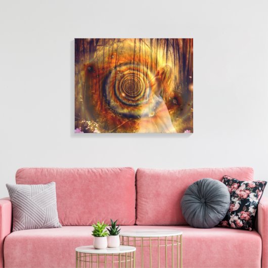 Forest of Angels - Stretched Canvas Print (Insitu (Woonkamer))