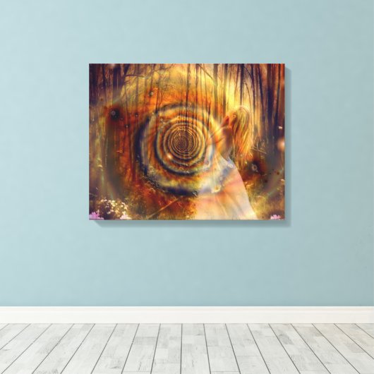 Forest of Angels - Stretched Canvas Print (Insitu (Houten vloer))