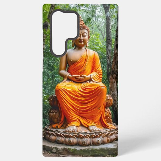 Forest of Calm: The Buddha's Sanctuary Samsung Galaxy Hoesje (Achterkant)