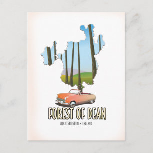 Forest Of Dean Gloucestershire Engeland kaart