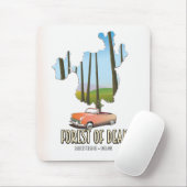 Forest Of Dean Gloucestershire Engeland kaart Muismat (Met muis)
