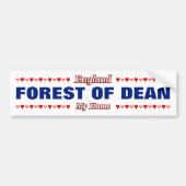 FOREST OF DEAN - My Home - England; Hearts Bumpersticker (Voorkant)