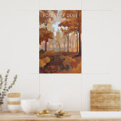 Forest Of Dean Travel Poster (Keuken)
