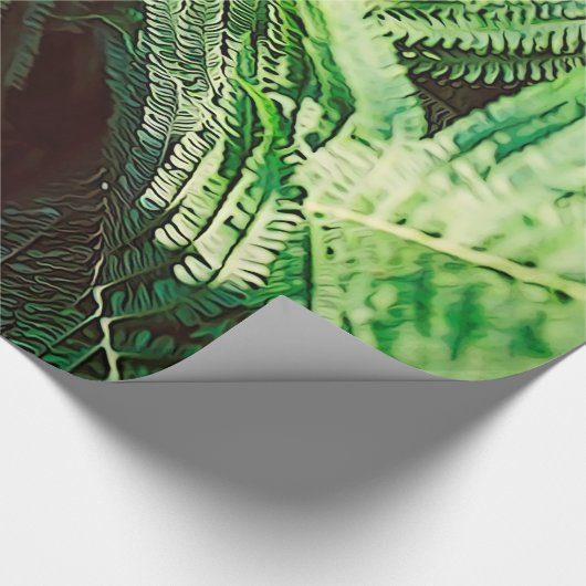 Forest of Green Ferns Cadeaupapier (Hoek)