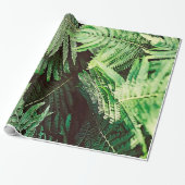 Forest of Green Ferns Cadeaupapier (Uitgerold)